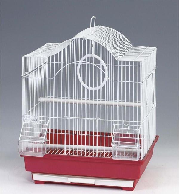 Cans Yıldırım Pet 81205 Kuş Kafesi Kubbe Çatılı 34.5×28×45.5 Cm - Image 1