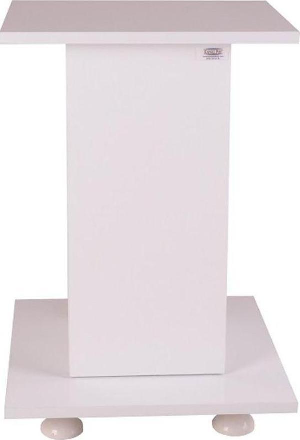 Kanki Pet Kuş Kafes Standı Beyaz 40X40 Cm - Image 1
