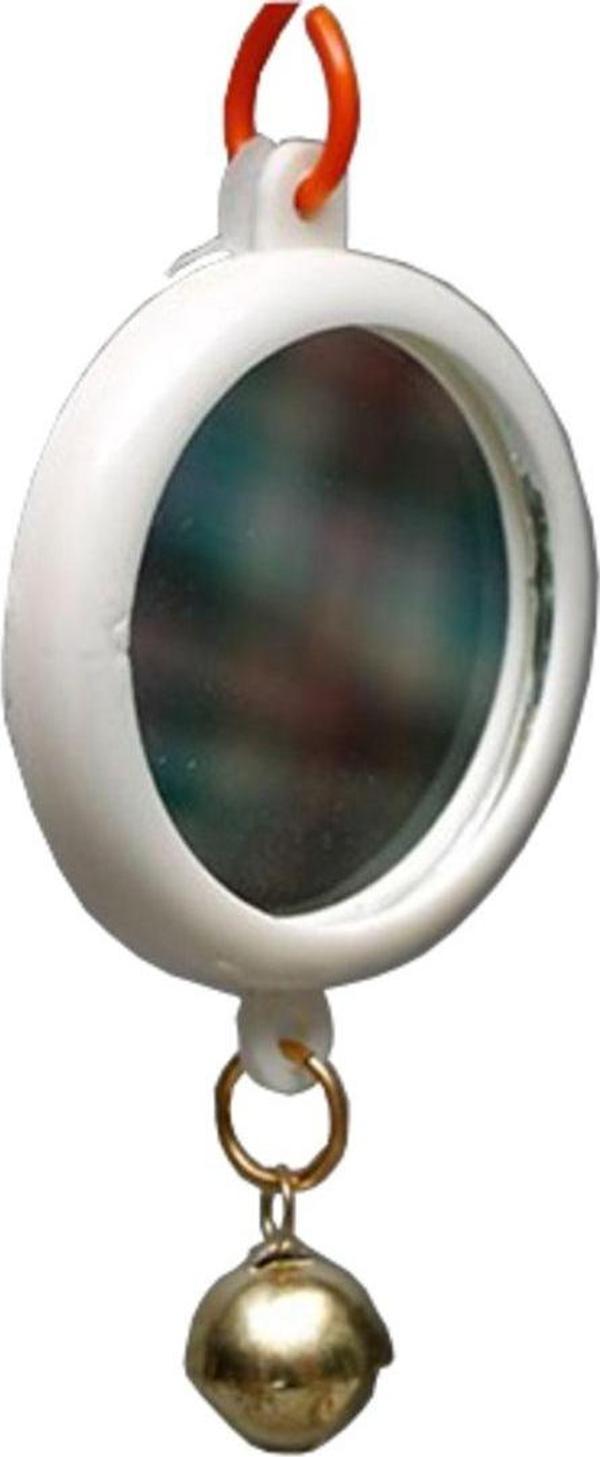 Kardelen Pet Kuş Oyuncağı Yuvarlak Zilli Ayna - Image 1