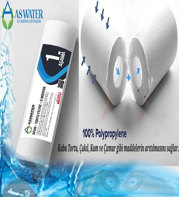 As Water Açık Kasa Su Arıtma Cihazı Aw 8 Aşamalı 8'Li Filtresi Seti Mineral Alkali Detoks - Image 1