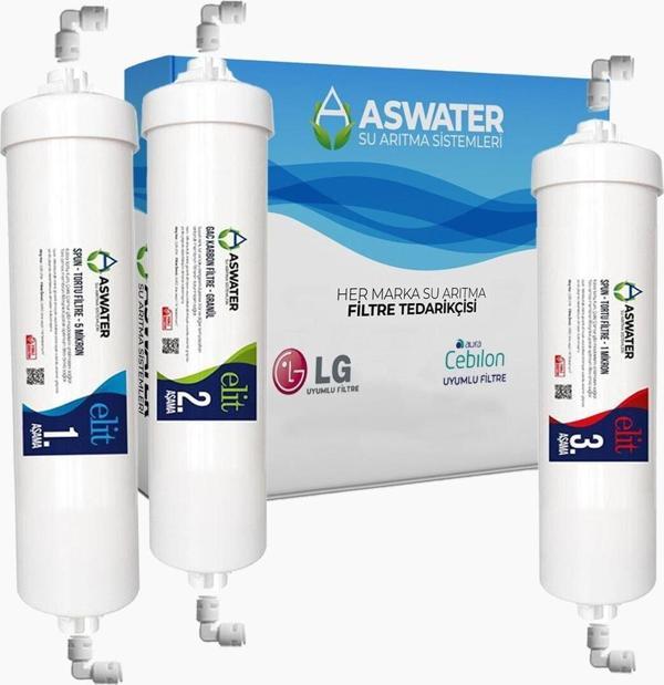 As Water Ihlas Aura Cebilon - Plus - Silver - Platinum - Uyumlu Aw 3 Aşamalı Elıte Filtre Seti - Image 1