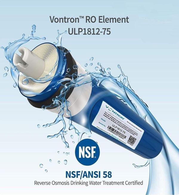 Conax Qr Kodlu Orijinal Vontron Membran 75Gpd Kapasiteli Tüm Su Arıtma Cihazları İle Uyumludur - Image 1