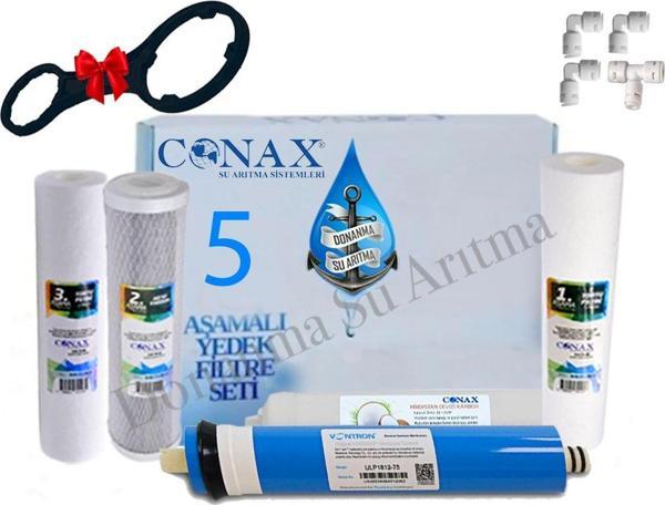 Conax Açık Kasa 5 Li Filtre Seti Vontron Membranlı (Blyss Ve Diğer Tüm Açık Kasa Cihazlar Için) - Image 1