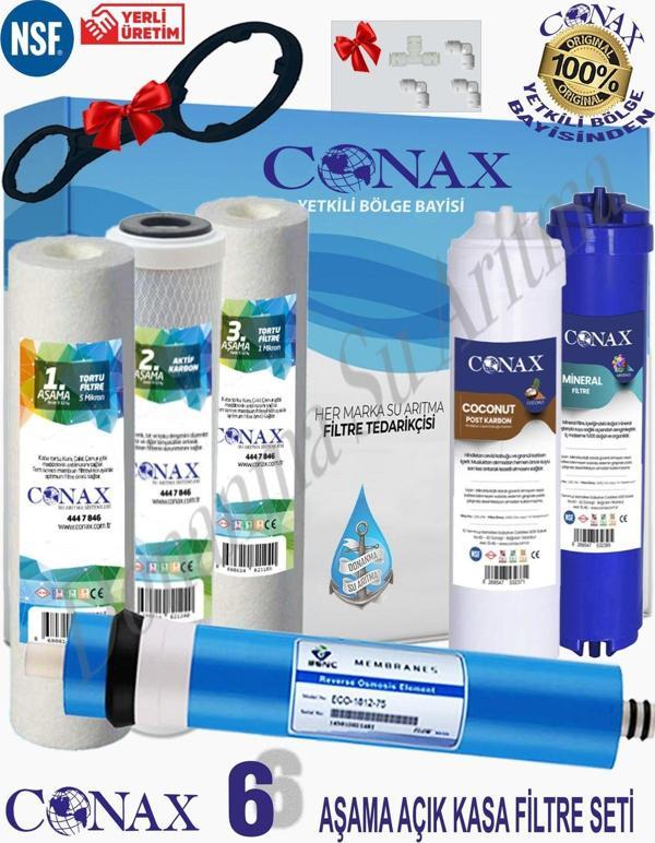 Conax Açık Kasa 6 Lı Filtre Seti Benc Membranlı Tüm Açık Kasa Cihazlar Ile Uyumlu - Image 1