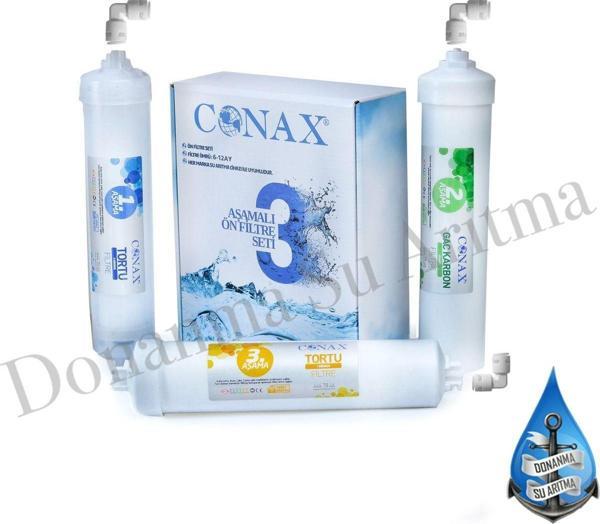 Conax Kapalı Kasa (Inline) 3 Lü Ön Filtre Seti - Image 1