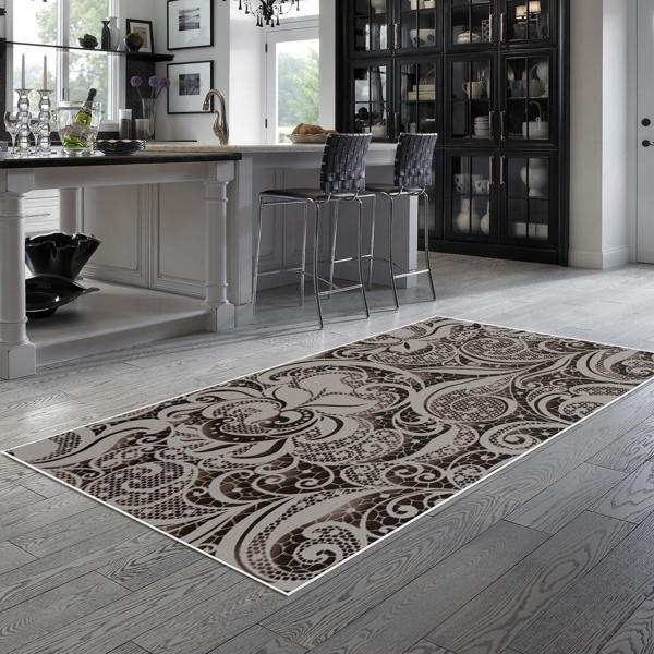 Alanur Trend Keçe Tabanlı Mutfak Halı Mu145 Bej - Image 1