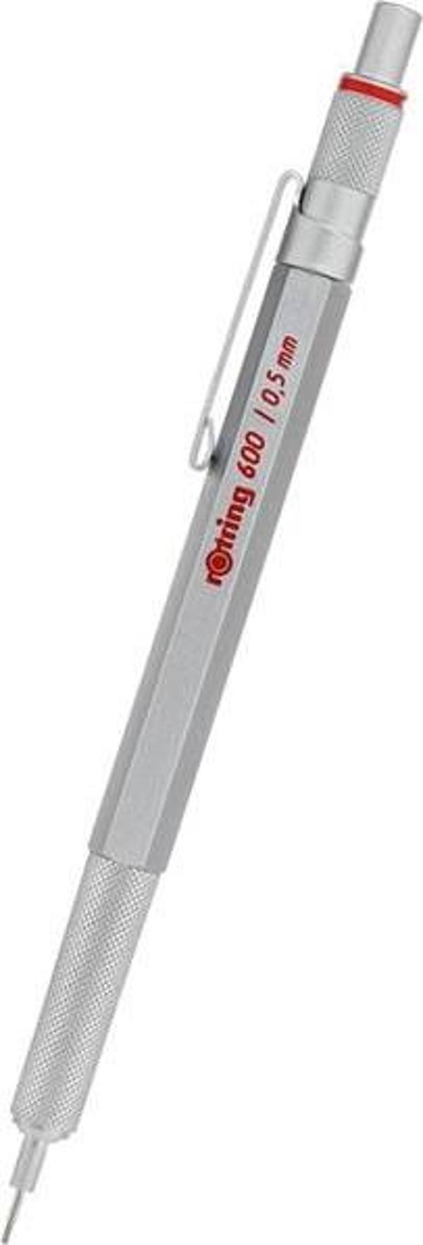 Rotring 600 Krom 0.5 mm Tekli Kutu Versatil Kalem - Image 1