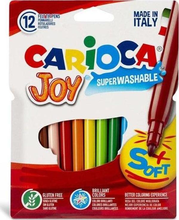 Carioca Joy Süper Yıkanabilir 12'li Keçeli Boya Kalemi  - Image 1