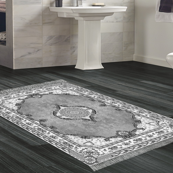 Eko Trend DJT Banyo Paspası Yıkanabilir Kaymaz Taban 721 Klasik Kahve - Image 1