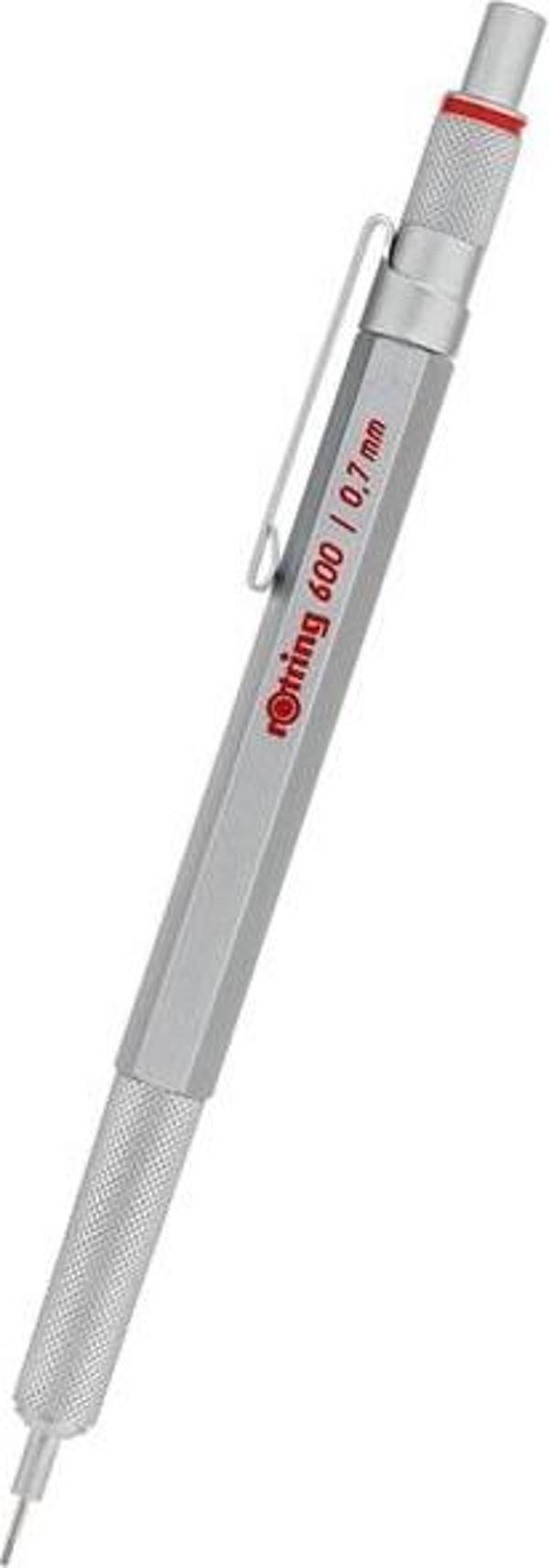 Rotring 600 0.7 mm Tekli Krom Kutu Versatil Kalem - Image 1