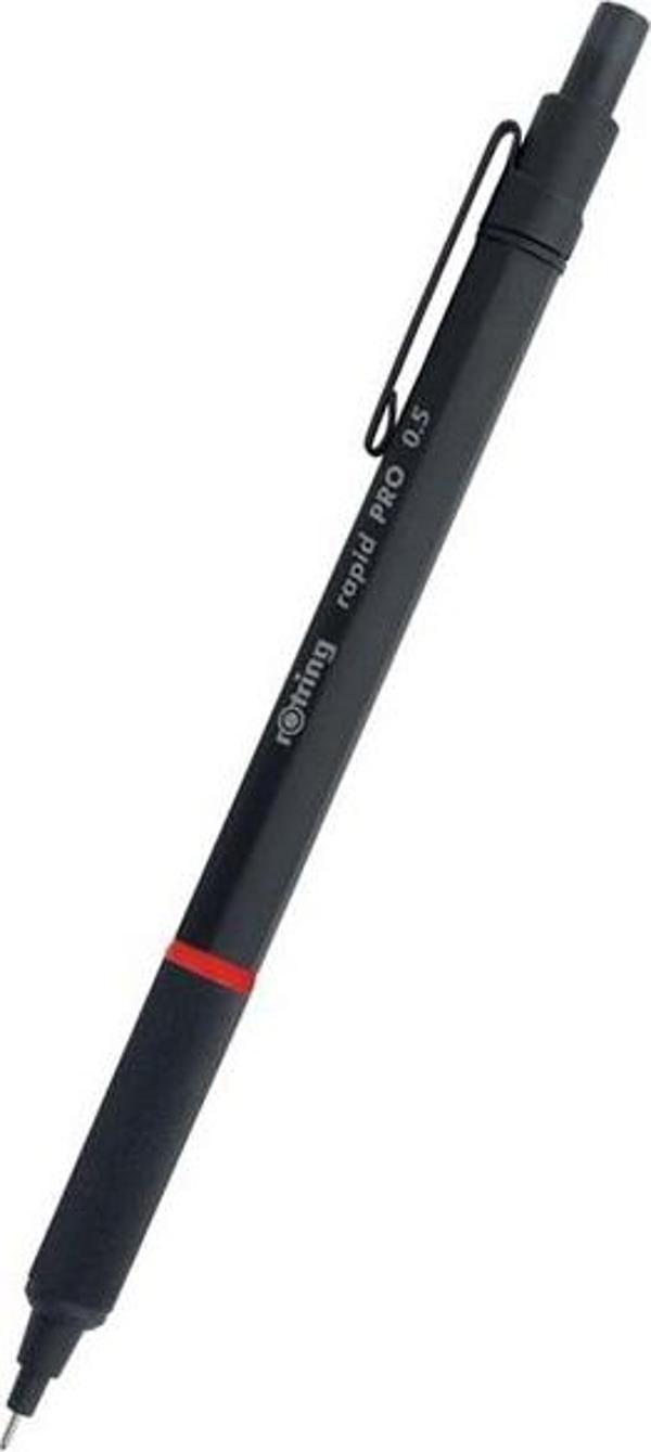 Rotring Rapid Pro 0.7 mm Tekli Kutu Siyah Versatil Kalem - Image 1