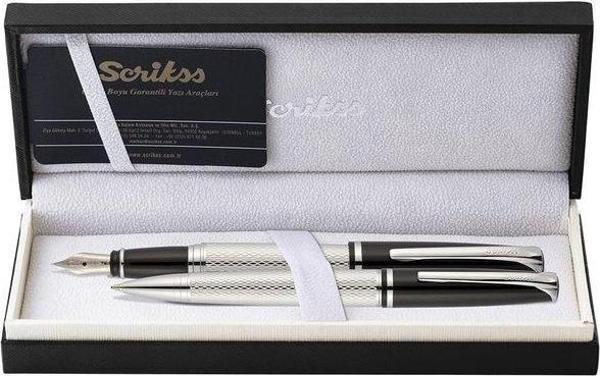 Scrikss 477 Lüks Kutuda Special Dolma Kalem & Tükenmez Kalem Takımı - Image 1