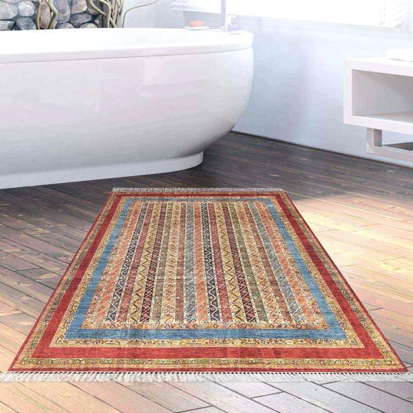 Eko Trend DJT Banyo Paspası Yıkanabilir Kaymaz Taban M12296 Persian Bordo - Image 1