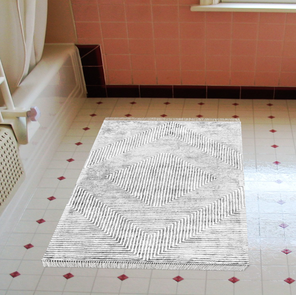 Eko Trend DJT Banyo Paspası Yıkanabilir Kaymaz Taban Mu134 Modern Gri - Image 1