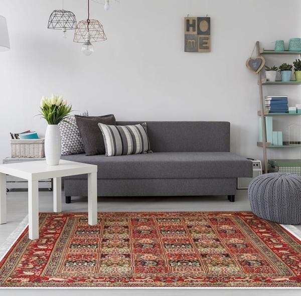 Eko Trend DJT Halı Yıkanabilir Kaymaz Taban M12343 Persian Bordo - Image 1