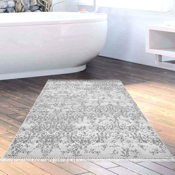Eko Trend DJT Banyo Paspası Yıkanabilir Kaymaz Taban 1918 Modern Gri - Image 1