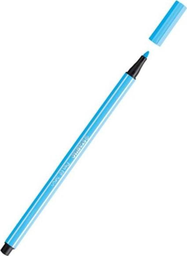 Stabilo Pen 68 Fineliner Floresan Mavi Kalem - Image 1