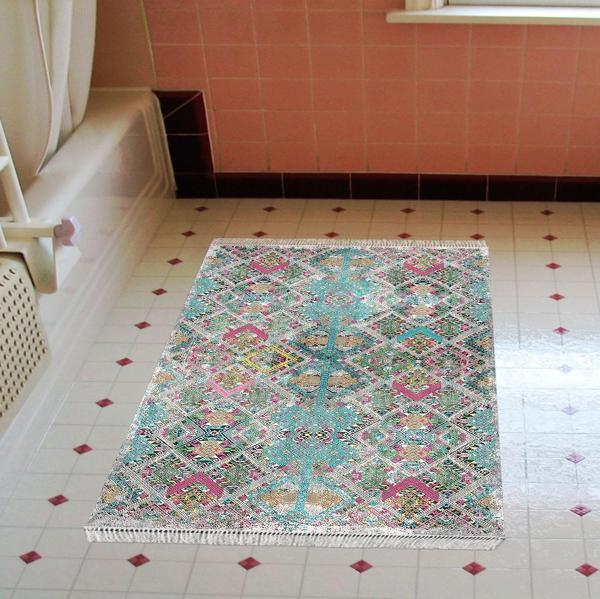 Eko Trend DJT Banyo Paspası Yıkanabilir Kaymaz Taban F5009 İskandinav Renkli - Image 1