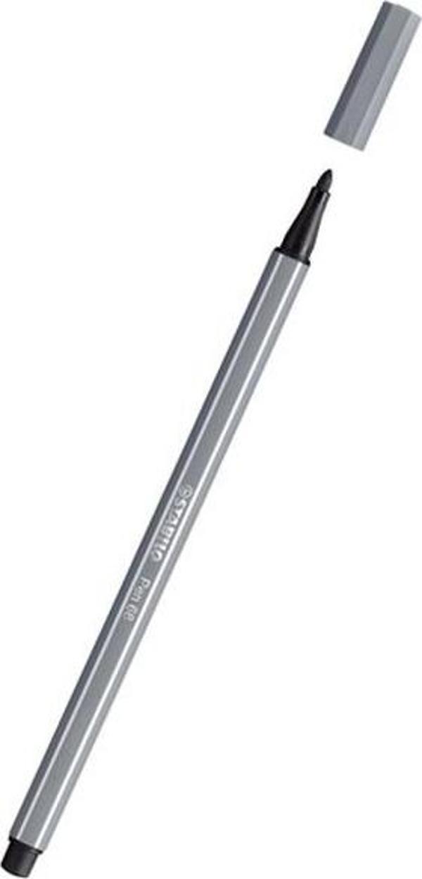 Stabilo Pen 68 Fineliner Koyu Gri Kalem - Image 1