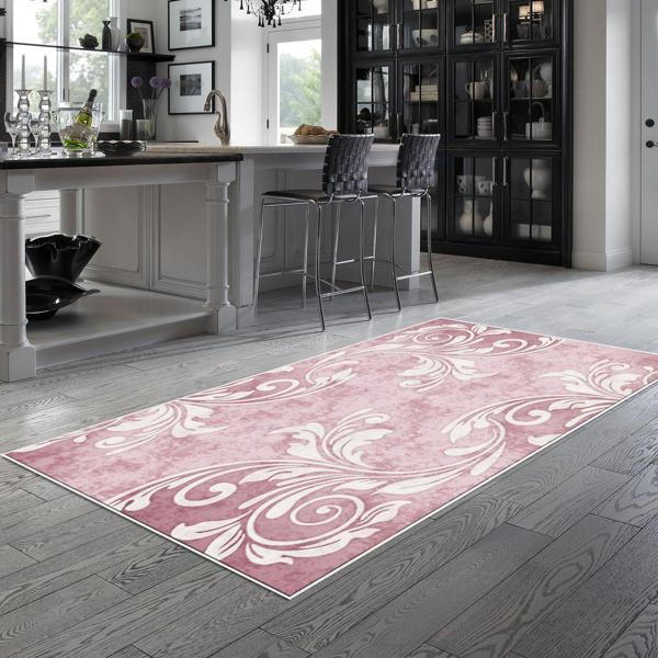 Alanur Trend Keçe Tabanlı Mutfak Halı Mu184 Pudra - Image 1