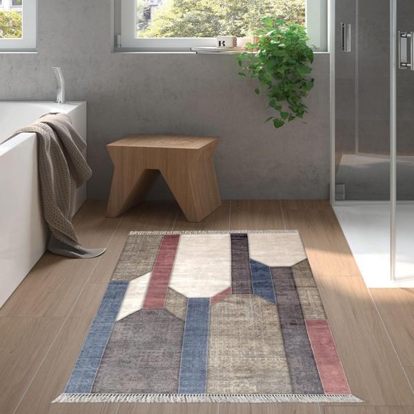 Eko Trend DJT Banyo Paspası Yıkanabilir Kaymaz Taban S6505 Modern Renkli - Image 1