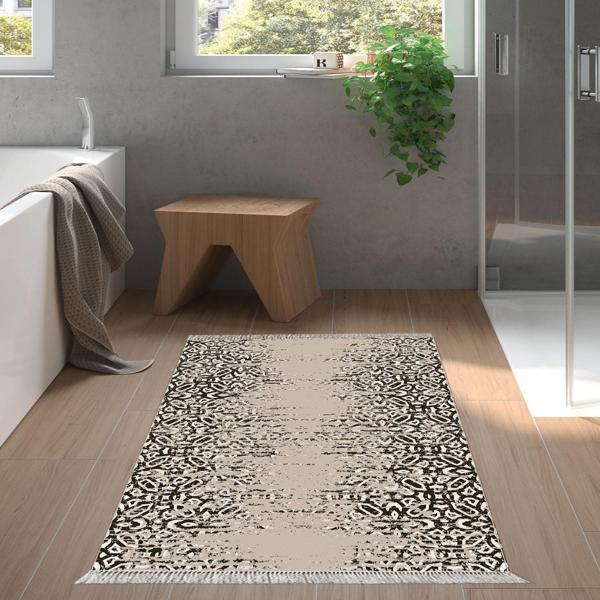 Eko Trend DJT Banyo Paspası Yıkanabilir Kaymaz Taban Mu123 İskandinav Gri - Image 1