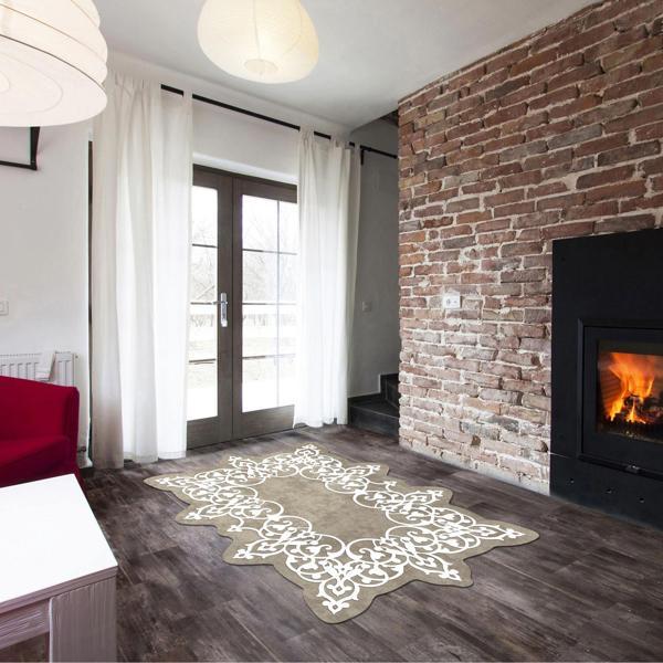 AÇELYA Lazer Kesim Kaymaz Taban Dijital Baskı Halı ST600143kr - Image 1