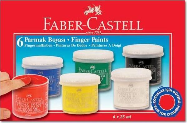 Faber-Castell 6 Renk  Parmak Boyası - Image 1