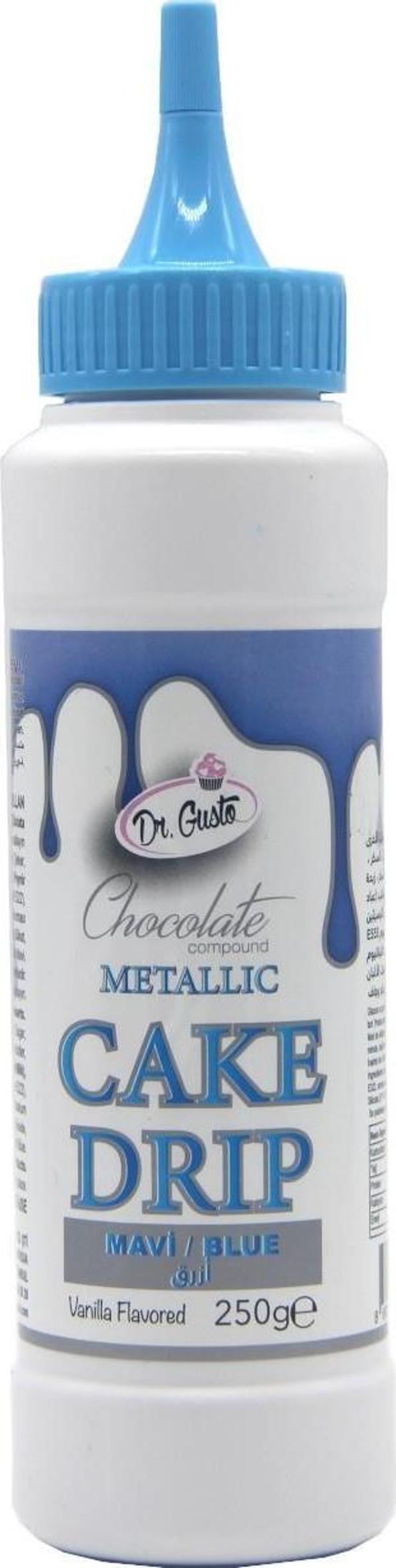 Dr.Gusto Metalik Mavi Cake Drip 250 gr - Image 1