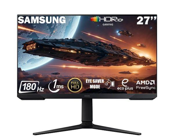 Samsung Odyssey G3 LS27DG302EUXUF 27" 1 ms Full HD Pivot 180 Hz Oyuncu Monitörü - Image 1