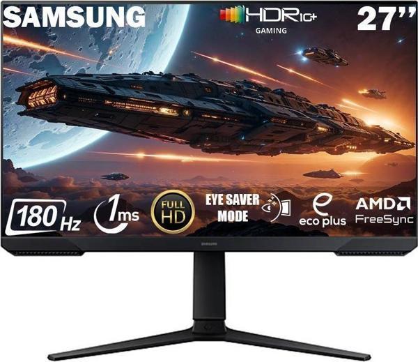 Samsung Odyssey G3 LS27DG302EUXUF 27" 1 ms Full HD Pivot 180 Hz Oyuncu Monitörü - Image 1