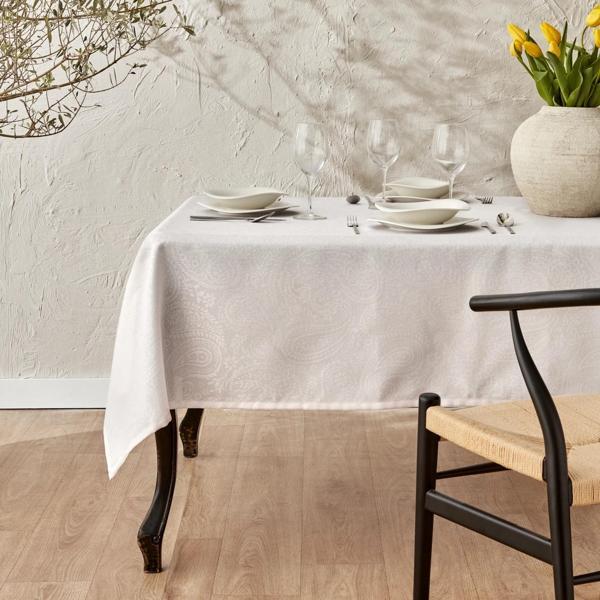 Karaca Home Chesney Dertsiz Masa Örtüsü Beyaz - Image 1