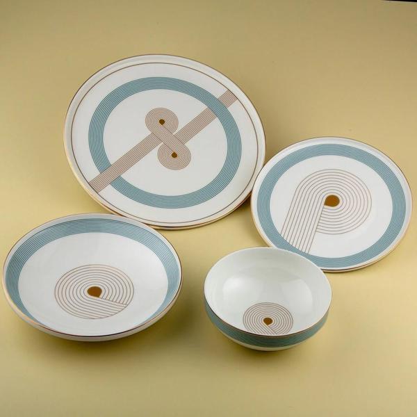 Jumbo Bond Fine Bone 24 Parça 6 Kişilik Yemek Takımı - Image 1