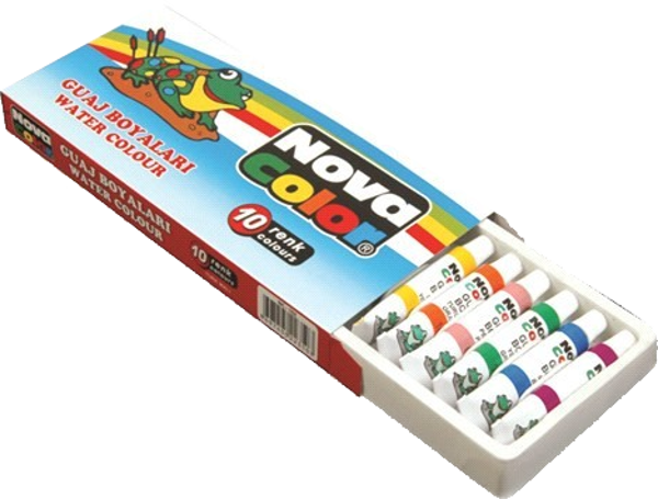 Nova Color Nc-102 Guaj Boya 10 Renk Tüp - Image 1