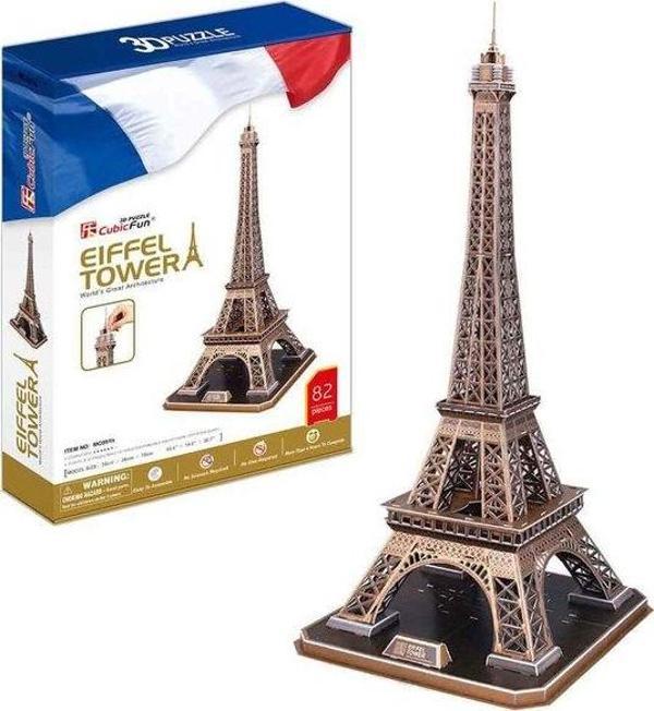 CubicFun 3D Puzzle Eiffel Kulesi Fransa 3D Puzzle - Image 1