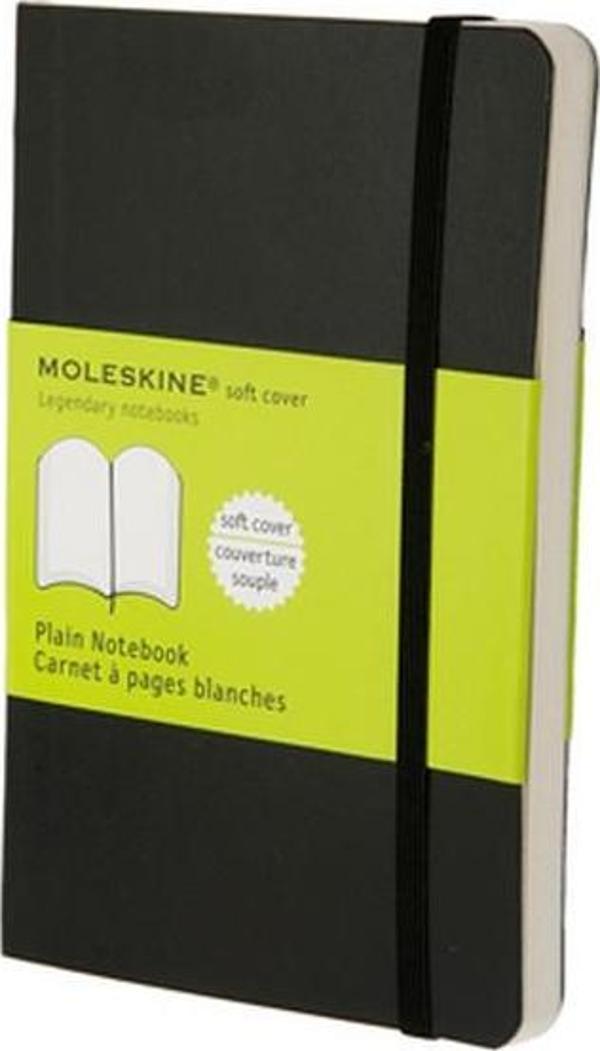 Moleskine Klasik Cep Boy Yumuşak Kapak Düz Defter Siyah - Image 1