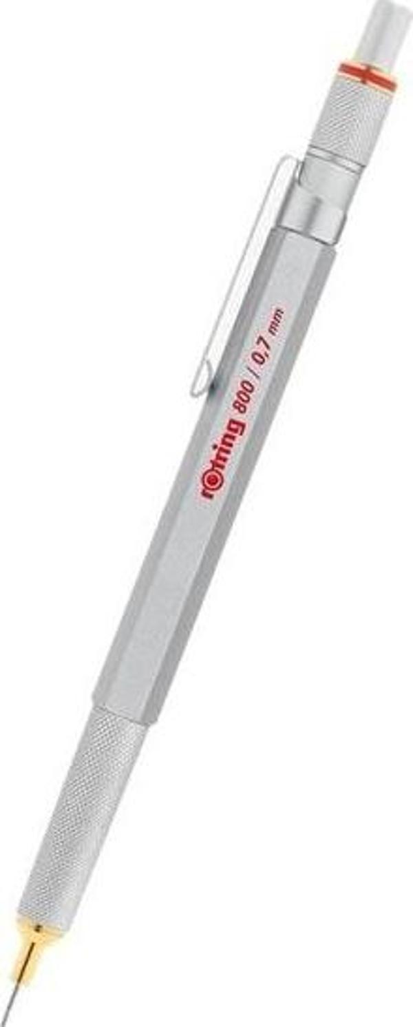 Rotring 800 0.7 mm Tekli Kutu Krom Versatil Kalem - Image 1