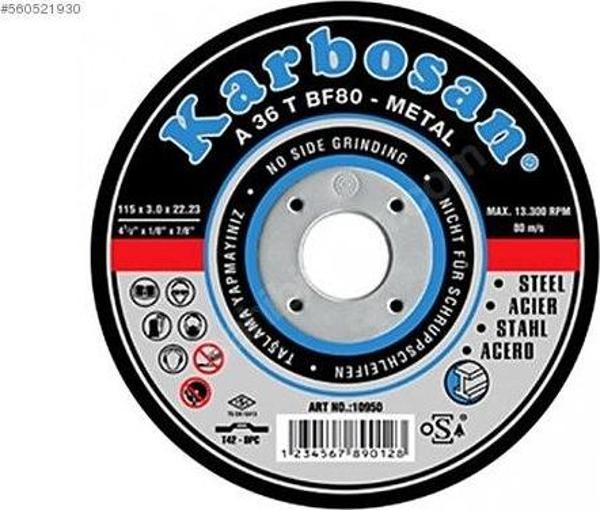 KARBOSAN METAL KESİCİ TAŞ 115X3X22 1 ADET - Image 1