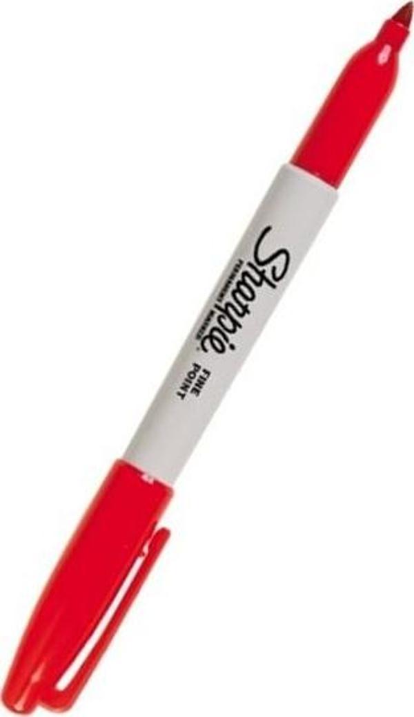Sharpie Fine Yuvarlak Uç Kırmızı Ekonomik Markör  - Image 1