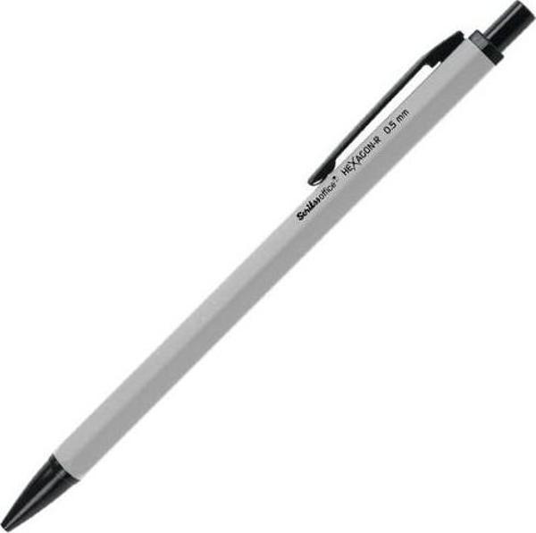 Scrikss Oficce Hexagon R 0.7 mm Mat Krom Versatil Kalem - Image 1