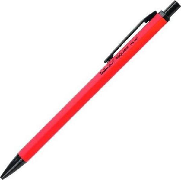 Scrikss Oficce Hexagon R 0.5 mm Kırmızı Versatil Kalem - Image 1