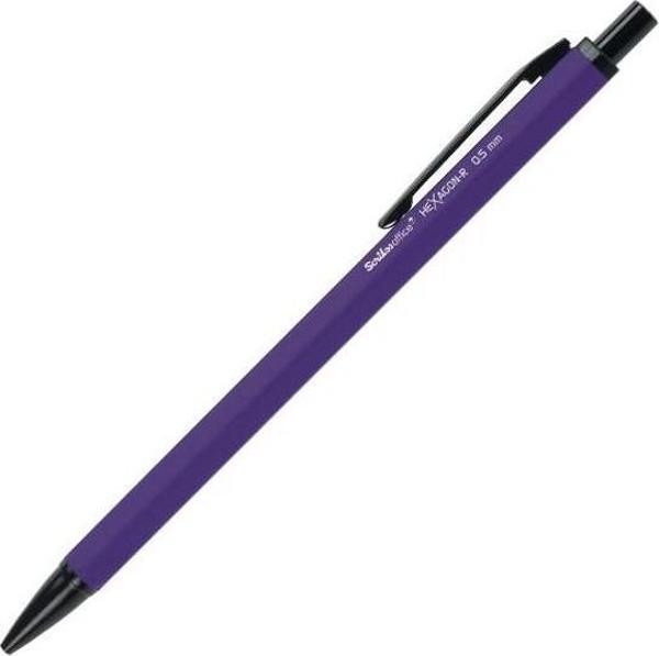 Scrikss Oficce Hexagon R 0.5 mm Mor Versatil Kalem - Image 1