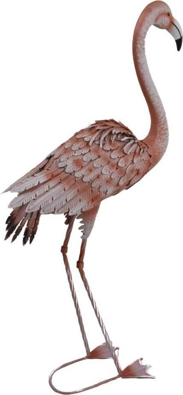 T.Concept Dekoratif Gerçekçi Dayanıklı Metal Pembe Flamingo Büyük - Image 1
