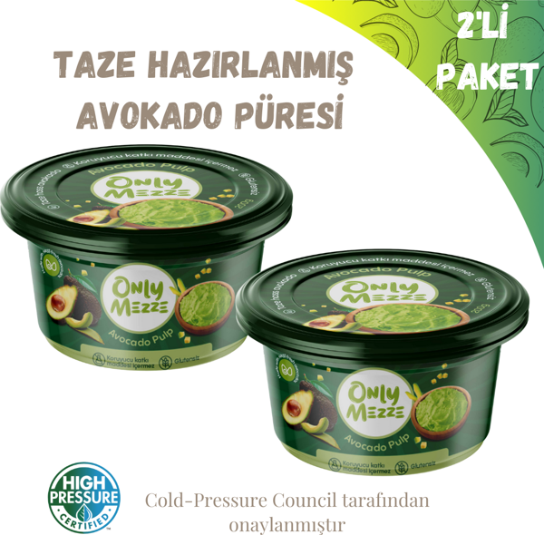 Avokado Püresi Soğuk Sıkım (Cold Pressed) 400gr 2 li Paket - Image 1