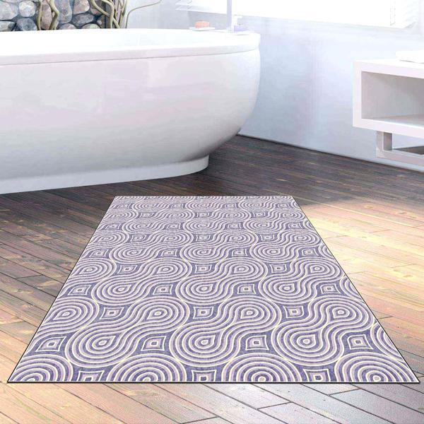 Dekoreko Kaymaz Taban Djt Banyo Halısı Trend Modern 605M Bej - Image 1