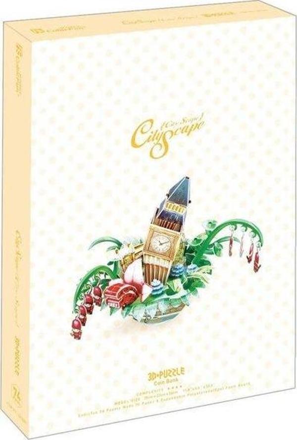 CubicFun 3D Puzzle Londra Şehir Kompozisyonu 74 Parça Puzzle - Image 1