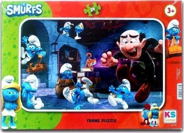 KS Games Smurf Frame Puzzle 24 Parça - Image 1