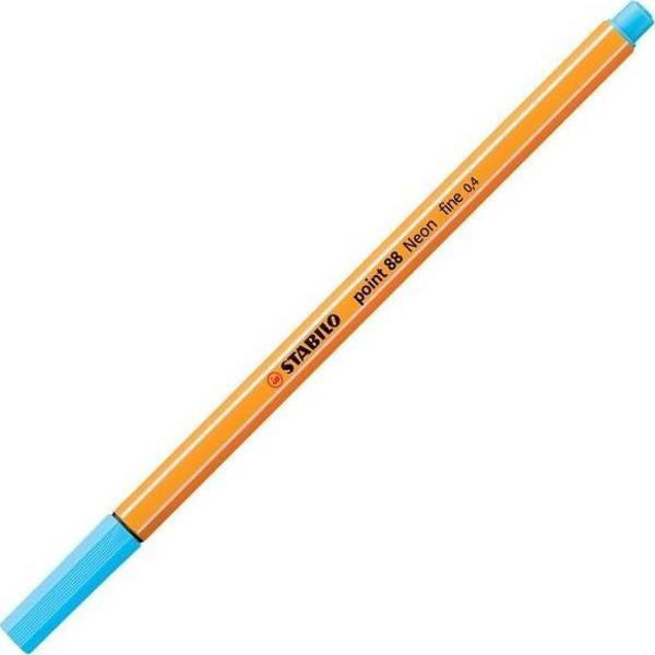 Stabilo Point 88 Fineliner Floresan Mavi Kalem  - Image 1