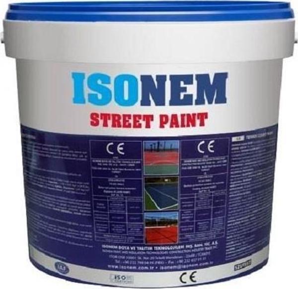 İsonem Street Paint Asfalt Ve Beton Zemin Boyası 18 Kg Beyaz - Image 1
