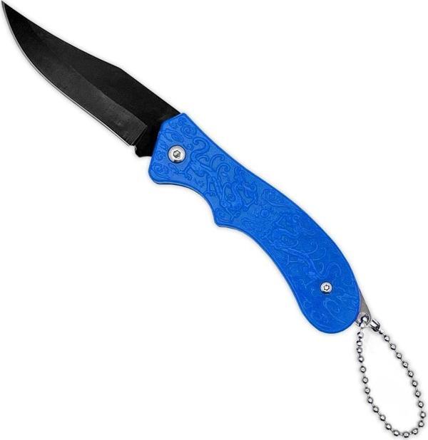 Savex Ejderha Desenli Cep Çakısı Mavi (3837) - Image 1